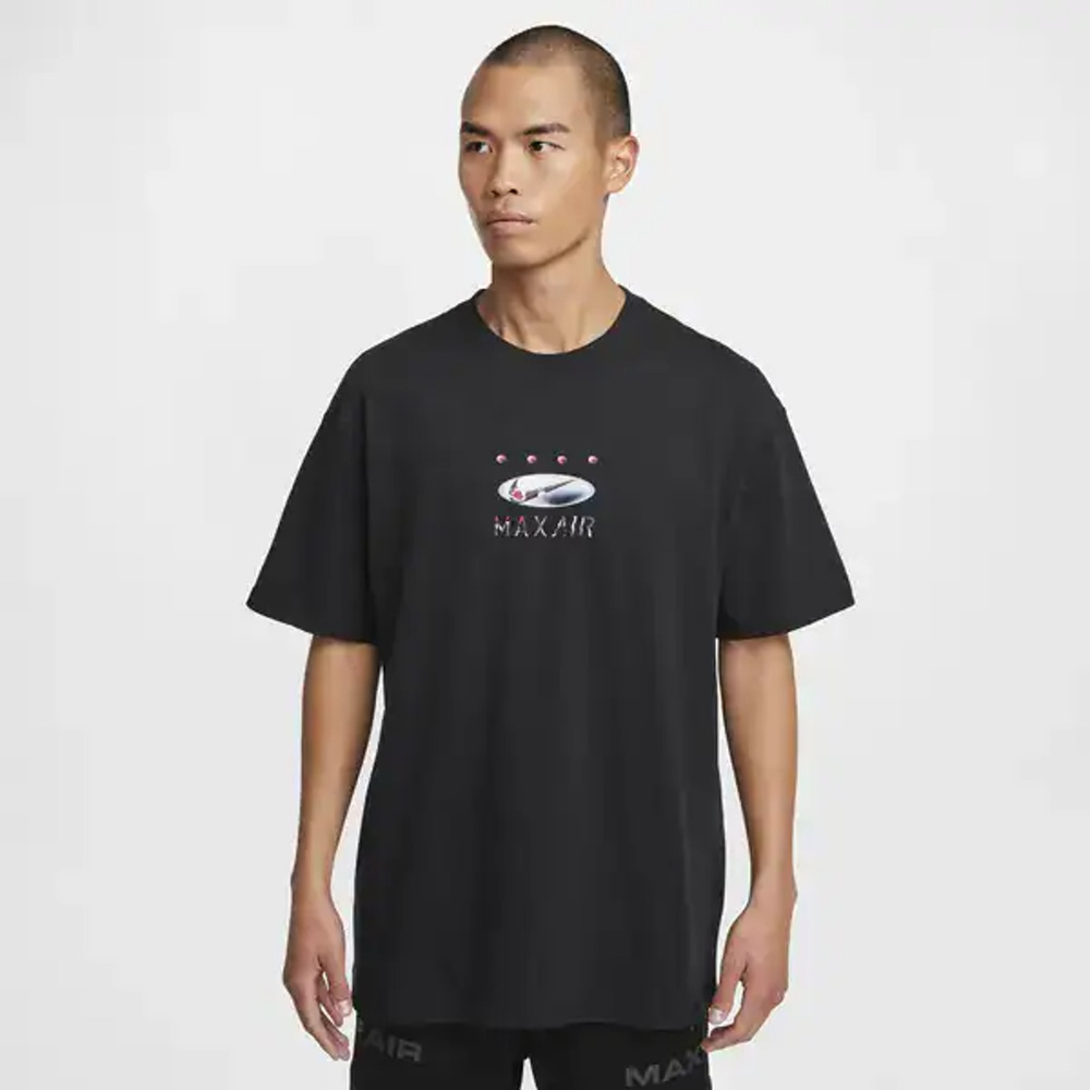 Nike Sportswear Max90 Graphic T-Shirt Men's XL Black Loose Fit Short Sleeve